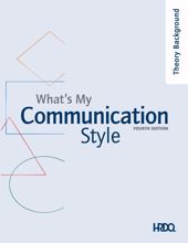 Picture of What's My Communication Style 4th Version Theoretical Background